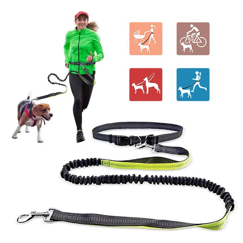 

High Quality1.2-1.9M Retractable Dog Leash Adjustable Belt for Running Jogging Walking Hiking Reflective Hot No Pull Dog Harness
