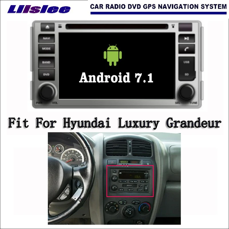 

Android 7.1 2G RAM For Hyundai Luxury Grandeur Car Radio Audio Video Multimedia DVD Player WIFI DVR GPS Navi Navigation