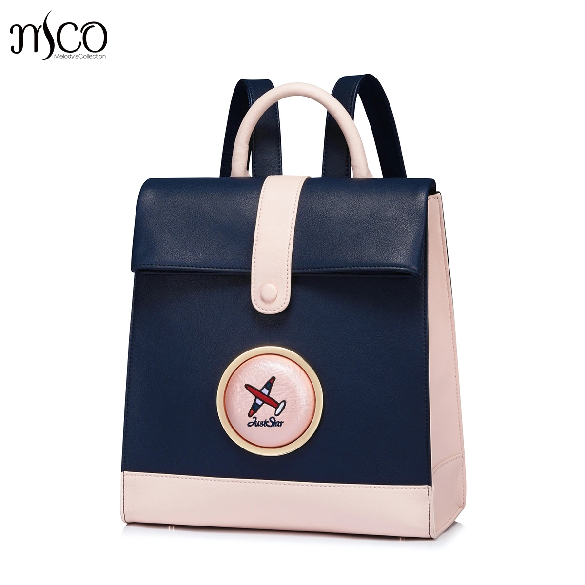 

New Brand Aircraft Women Backpack Shoulder Bag Female School Students Bag Travel Canvas Stitch Backpack For Women Teenage Girls