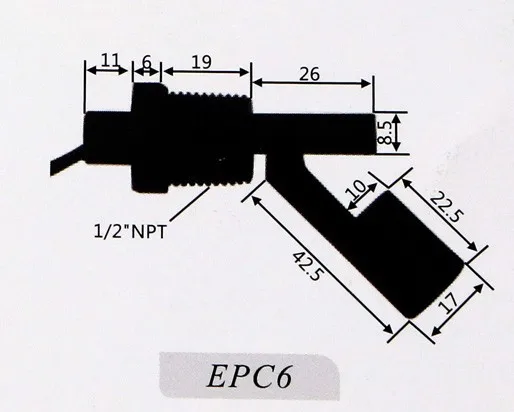 10 шт./лот 100 V 1/2NPT уровня воды Сенсор Боковое крепление Поплавковый SwitchEPC6
