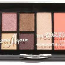 Макияж Nine-color тени для век 18 г матовый/дым/земля цвет натуральный долговечный 3 цвета серии