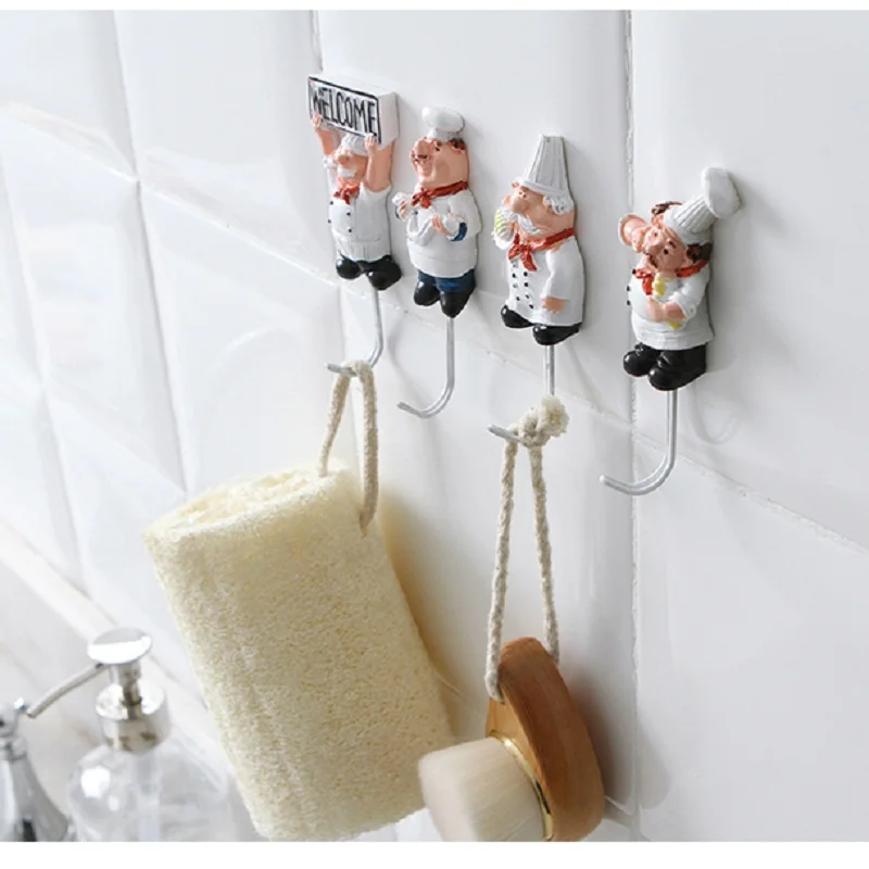 

MINGLI Strong Self-Adhesive Wall Storage Hook Hanger Cartoon Kitchen Outlet Plug Holder Keys Bathroom Sticky Towel Organizer