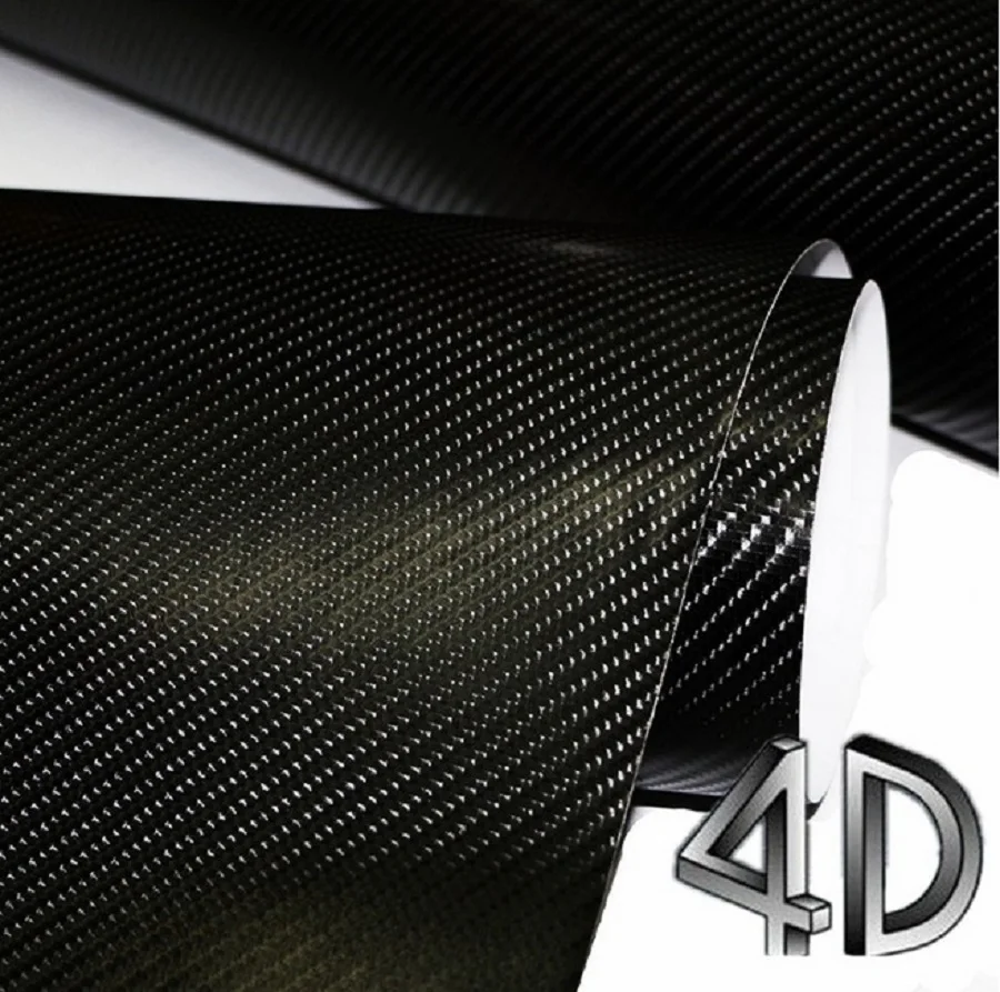 Us 3 9 40 Off 4d Black Carbon Fiber Vinyl Wrap Car Styling Accessories Wrap Film With Retail Packaging Car Sticker In Car Stickers From Automobiles