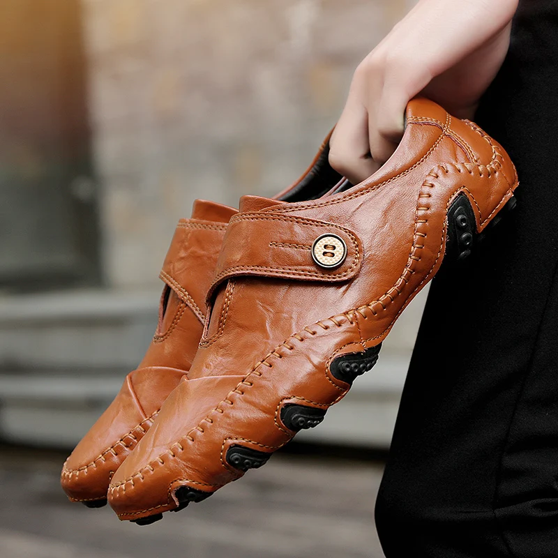 

Men's Shoes Casual Shoes Fashion Loafers Shoes Men Flats Genuine Leather Driving Shoes Male Loafers Spring Chaussures Big Size