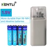 KENTLI 4pcs 1.5v 1180mWh AAA rechargeable polymer lithium battery + 4 slots aa aaa lithium battery charger with flashlight ► Photo 2/6