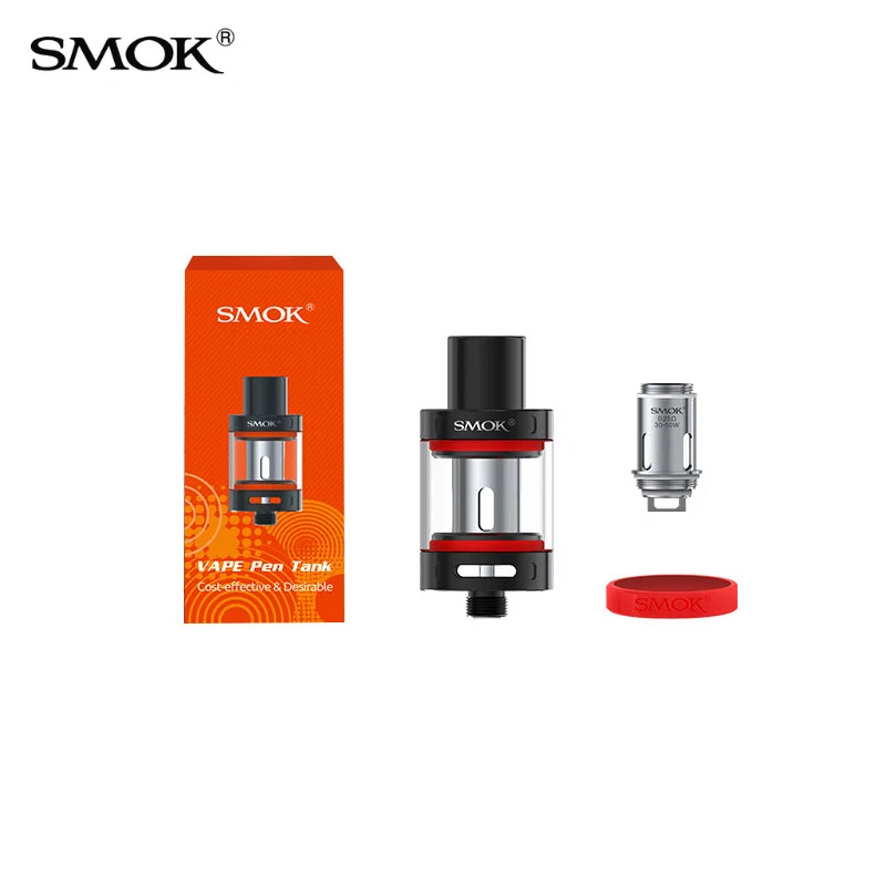 

100% original electronic cigarettes tank smok vape pen tank atomizer 2ml capacity 0.25ohm vape pen coil 510 thread Vaporizer
