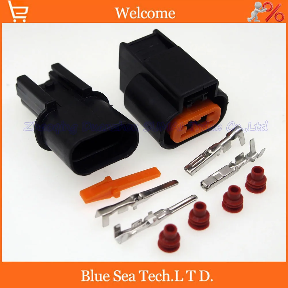5 sets 2Pin 2.2mm Auto ABS sensor plug,Car ABS plug connector for KUM,Mitsubishi,SOUEAST car ect