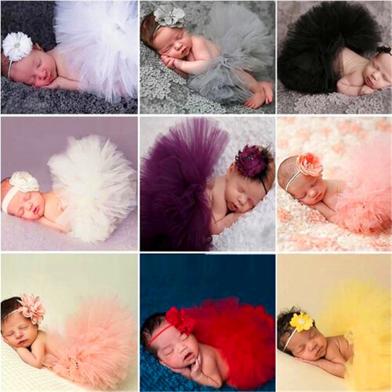 

Newborn Photography Props Tutu Infant Costume Dress Princess Skirt For Children Headband Baby Photography Props