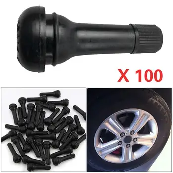 

Universal 100Pcs TR414 Rubber Valves Snap-In Car Tire Valves Rim Valves Rubber Fireproof Perfectly and Tightly Fitting 2017