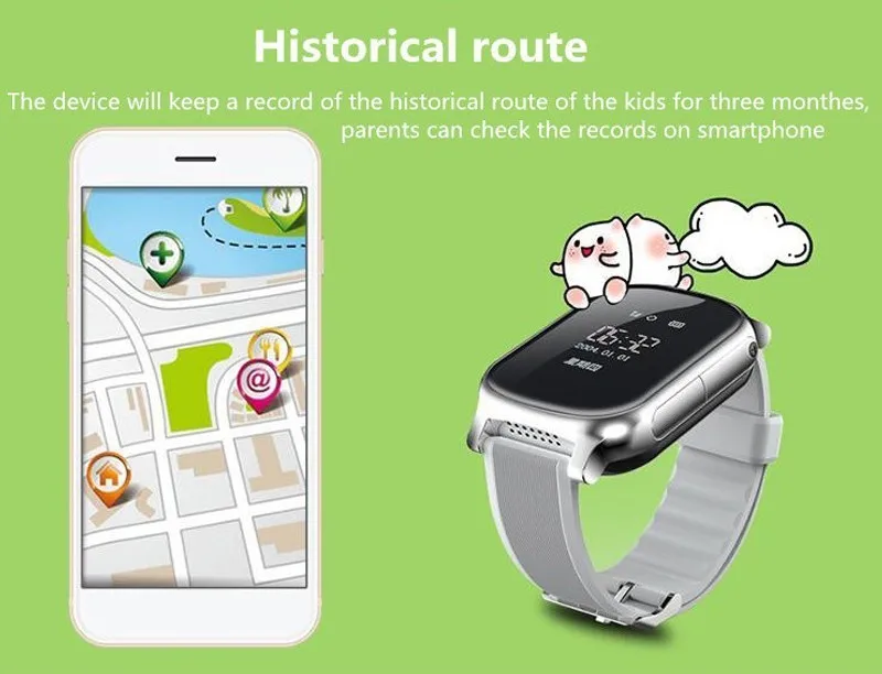 Детский GSM gps трекер SIM для детей Детские Смарт-часы телефон смарт-браслет Google карта T58 детские часы для iOS Android