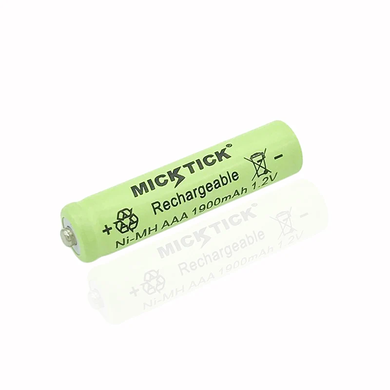 MICKTICK 4 шт 4X Ni-MH 1,2 V AAA перезаряжаемая 1900mAh 3A нейтральная аккумуляторная батарея