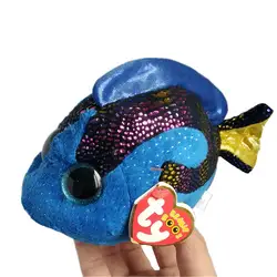 6 "15 см Ty Beanie Боос Flippy Цвет рыбы, Плюшевые животных коллекционные мягкий большой Средства ухода для век игрушки куклы S171