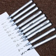 10 шт./компл. Прочная ручка для негативного гравирования иглой водонепроницаемый пигмент тонкая линия эскиз Маркеры Ручка гелевая ручка аниме художественные принадлежности маркеры