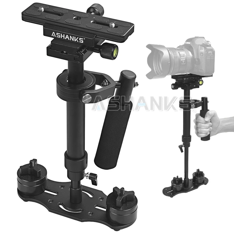 ASHANKS 40 см/15,7 ''стабилизатор S40 Steadycam нагрузка 1,3 кг ручной Steadicam для студийной камеры DSLR Canon Nikon Gopro Video DV