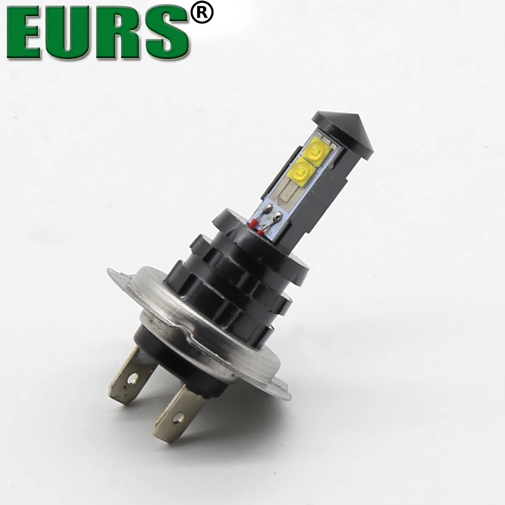 

EURS 2pcs Car LED light H4 Fog Lamp H1 H7 H11 9005 9006 H1 H3 Motorcycle Daytime Running Light DRL Turning Parking Bulb DC12-24V