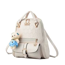 Disom Новый белый кожаный рюкзак Горячие Продажи back pack путешествия Мода 6 Цвета лоскутное искусственная кожа молния рюкзак женщин