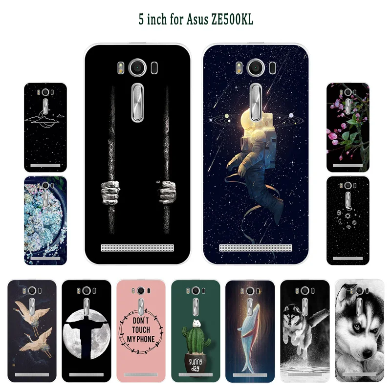 

For Zenfone 2 Case Silicone For Asus Zenfone 2 Laser ZE500KL ZE500KG Cover Beans Painted For Zenfone 2 Laser ZE500KG