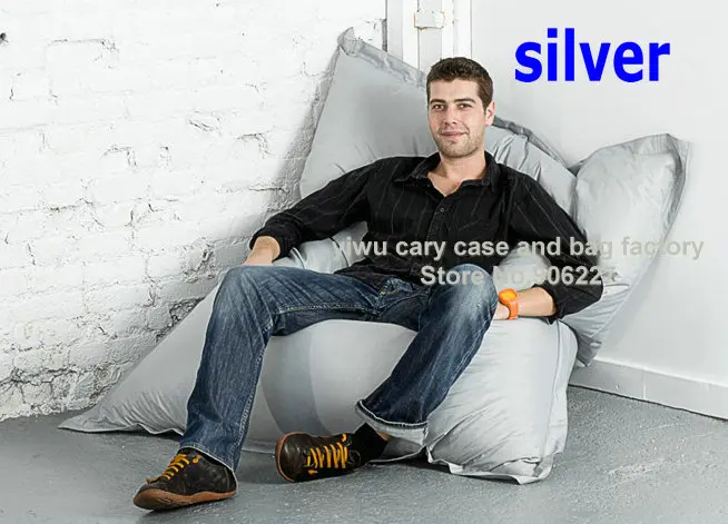 XXL большой взрослый sitzsack beanbag, расслабляющий bean bag шезлонг, высокое качество кресло из фасоли, ленивая подушка, без наполнителя