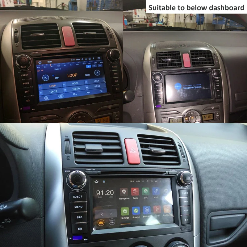 Excellent SilverStrong Android9.0 Car 2DIN for TOYOTA AURIS hatchback 2G+16G Car Radio GPS For Toyota Car DVD AURIS-8L 4