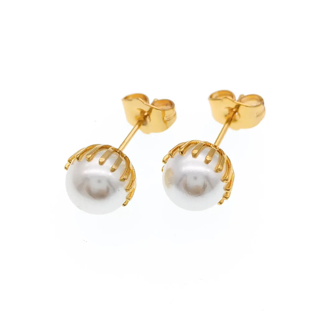 

Pearl Earrings Studs Earring Women Gold Perla Boucle D'oreille Oorbellen Brincos Nausnice Orecchini Kolczyki Kupe Earings E1705