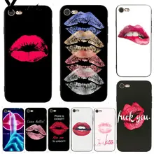 Yinuoda поцелуй с губами замечательный популярный Роскошный чехол для телефона для iPhone 7X6 6S 8 Plus XS XR XSMAX чехол 11 11pro 11promax