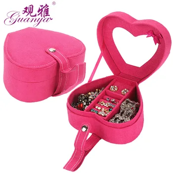 

2019 new Heart-shaped small apple laptop flannelette receive jewelry box jewelry box jewelry box jewelry box wholesale agents