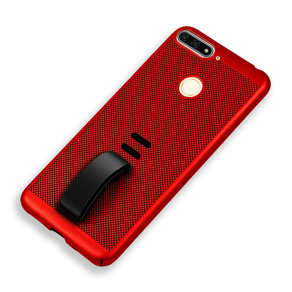 KHW1964R_1_Heat Dissipation Hollow Phone Case For Huawei Honor 7C 5.7 AUM-L41