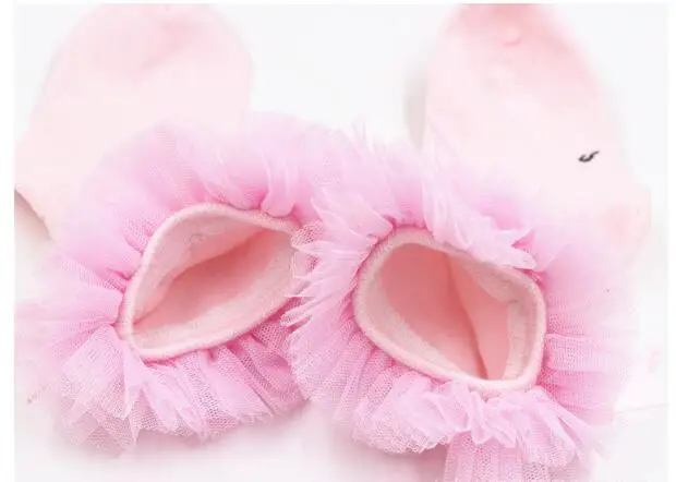 Креативные носки; удобные кружевные носки принцессы для малышей; Хлопковые вязаные носки с бантом для новорожденных девочек - Цвет: Light pink big lace