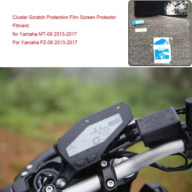 MTCLUB для Yamaha MT 09 FZ MT09 FZ09 2013 2017 мотоцикл кластера защитой от царапин пленка среднего