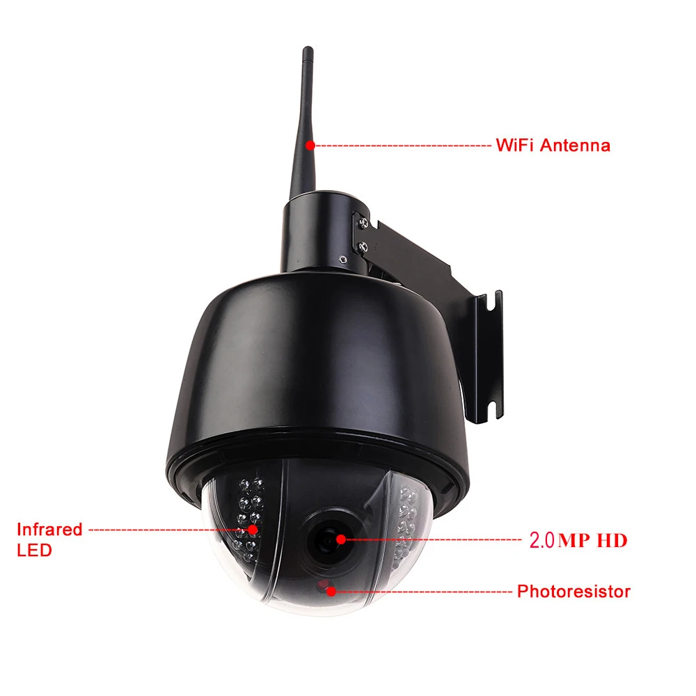 ZILNK 5.0MP PTZ IP камера 1080P HD wifi скорость купольная 5x оптический зум Водонепроницаемая камера видеонаблюдения IR 30 м H.264 ONVIF поддержка CamHi APP