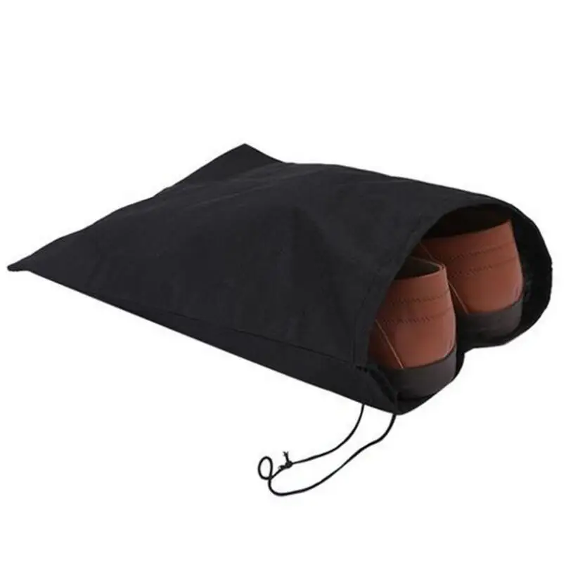 Non woven Drawstring Travel Storage Shoe Dust proof Tote Dust Bag Case