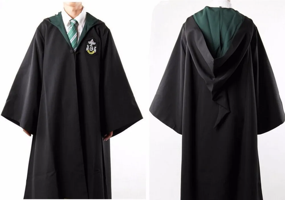 Robe Gryffindor Slytherin Ravenclaw Hufflepuff, маскарадный костюм, детский халат для взрослых, плащ, 4 стиля, подарок на Хэллоуин, костюм Харриса