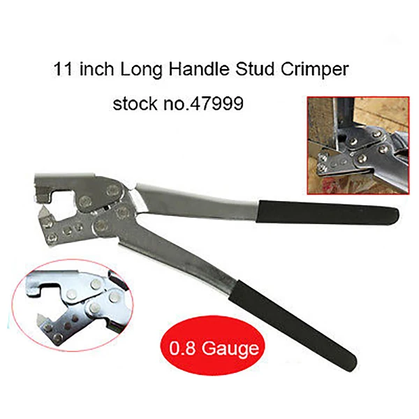 FGHGF 11 Inch Light Steel Keel Wallboard Stud Joiner Crimper Pliers