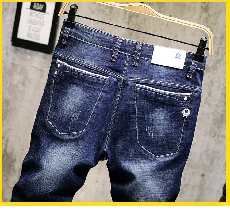 Новое поступление Шорты Мужские джинсы брендовая одежда ретро ностальгия джинсовые Бермуды шорты для мужчин синие джинсы Размер 28-36