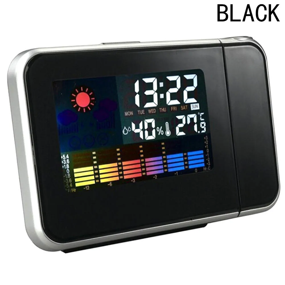 New Style Screen Weather Calendar LCD Digital Projection Clock Alarm