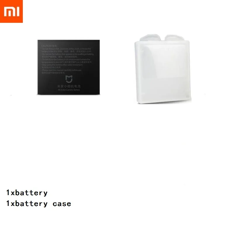 KingMa двойной зарядное устройство Batteies зарядный чехол Mijia Аккумулятор для Xiaomi Mijia Mini 4K Аксессуары для экшн-камеры - Цвет: battery and case