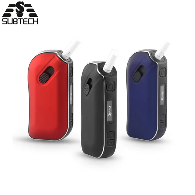 Оригинальный SMY 100% Pluscig P2 комплект для электронной сигареты встроенный 1300 мАч батарея сухой травы испаритель светодио дный дисплей Temp управление коробка мод Большой Vape