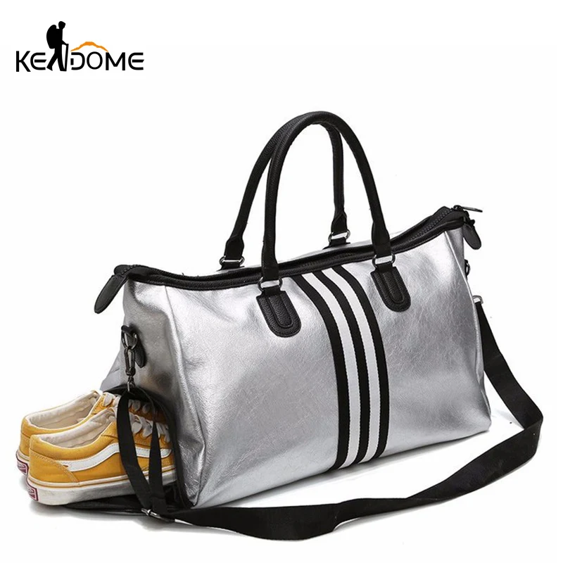 بو الجلود الرياضية لاستعادة لياقته اليوغا أكياس النساء السفر الرياضة حقيبة يد Crossbody للماء التدريب حقائب الجيم الأحذية تخزين XA932WD