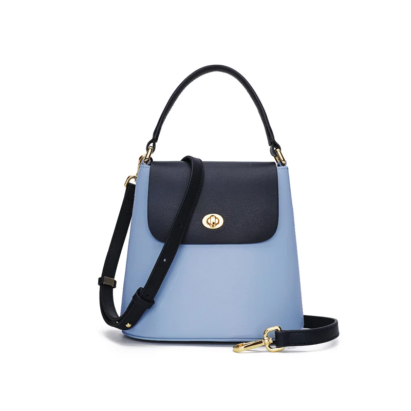 

2019 New Style Leather Bag Bucket Bag For Ladies Ins Hot Little Shoulder Bag