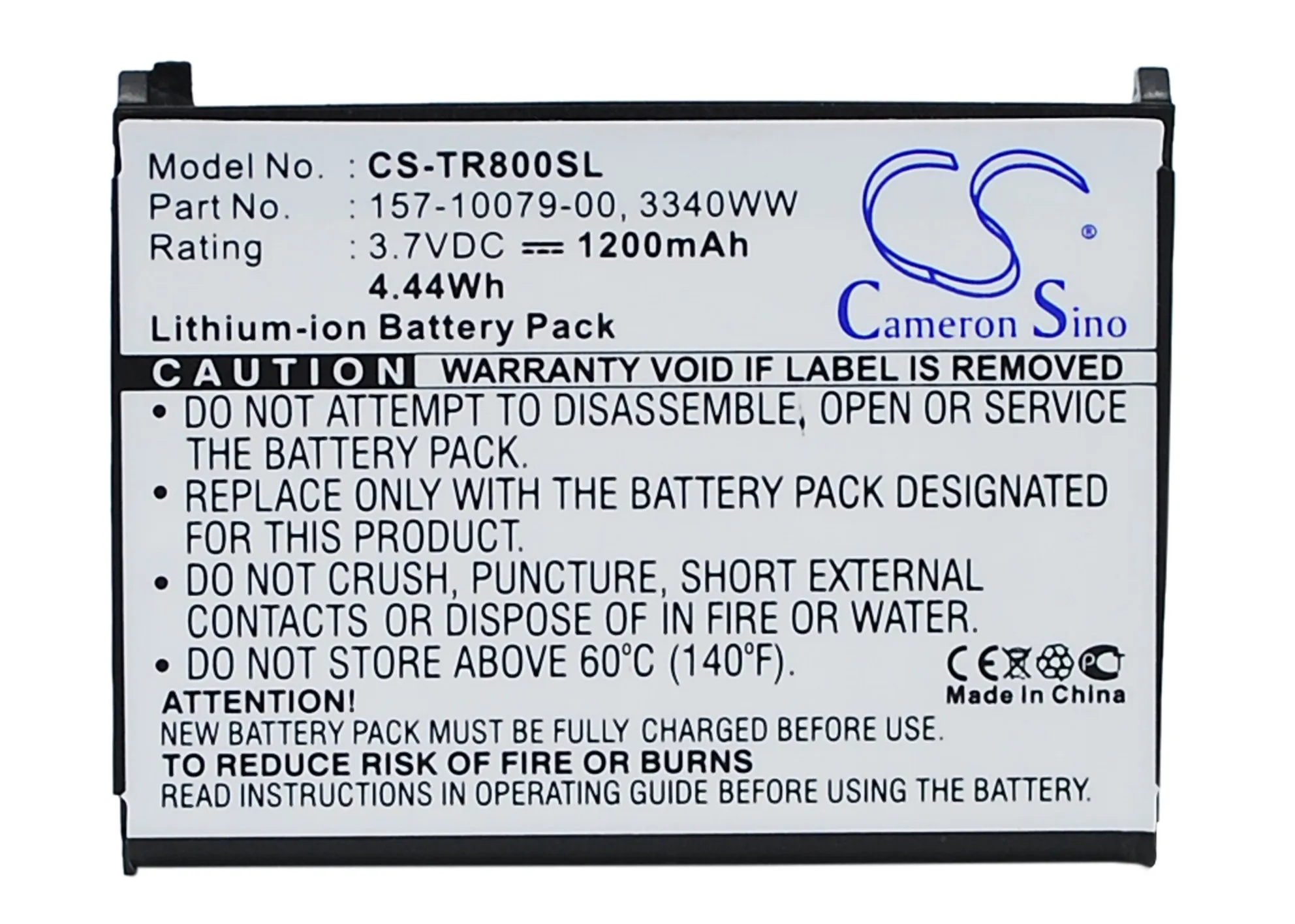 Аккумулятор Cameron Sino 1200mAh 157 10079 00 3340WW для Palm Treo 800 p 800w|Аккумуляторы мобильных
