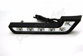 

2015 New 2X Waterproof 6 LED L Type Car Running Light Car LED Free Shipping