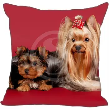 

Hot Sale Custom Yorkshire Terrier Pillowcase 35X35cm (One Side)Home Pillow Cover Pillow Cases 9-22T
