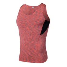 Летняя спортивная рубашка для фитнеса Мужская для спортзала жилет Baselayer сухая посадка впитывает пот и влагу компрессионная рубашка без рукавов Спортивные жилеты для бега