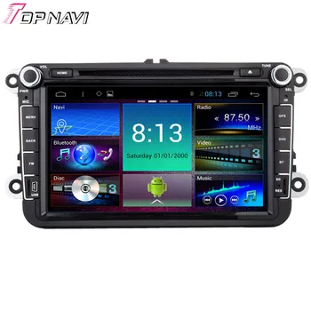 

Topnavi 8'' Quad Core Android 6.0 Car DVD Multimedia Player for VW Universal Autoradio GPS Navigation Audio Stereo Bluetooth