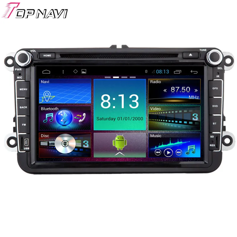 Topnavi 8 Quad Core Android 6 0 Car DVD font b Multimedia b font Player for
