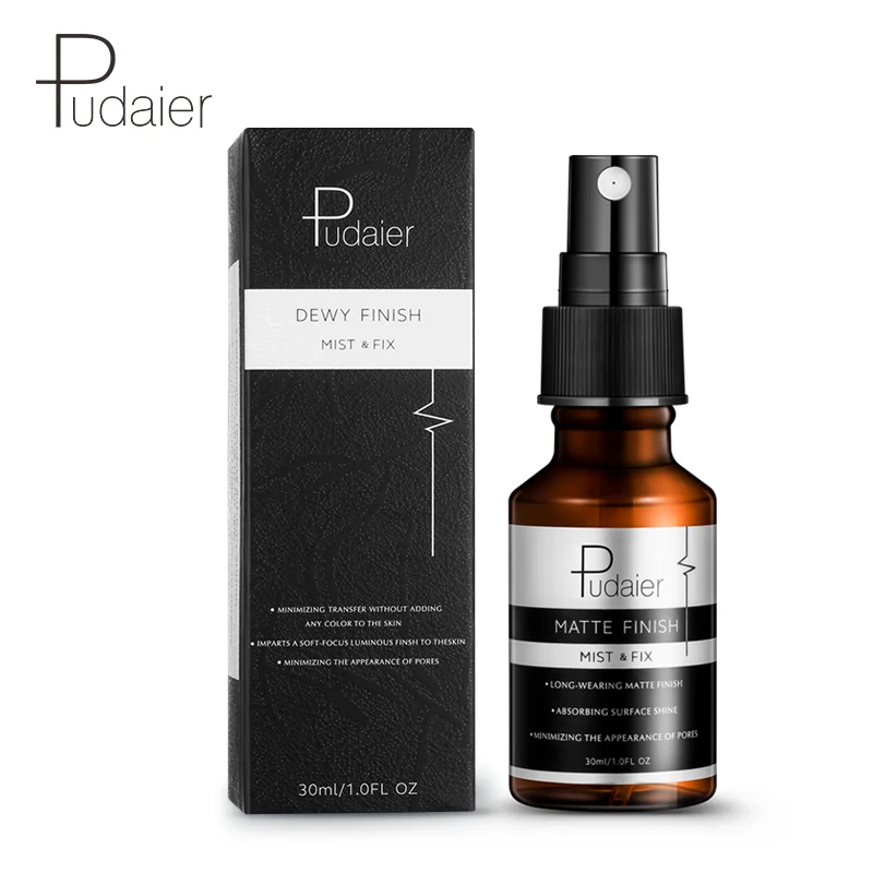 

Pudaier 30ML Makeup Setting Spray Matte Finish Bottle Oil-control Toner Natural Long Lasting Moisturizer Make Up Fix Foundation
