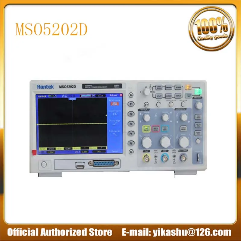 

Hantek 200MHz MSO5202D Mixed Signal Digital Oscilloscope 16 Logical Channels+)+2 Analog Channels + External Trigger Channel