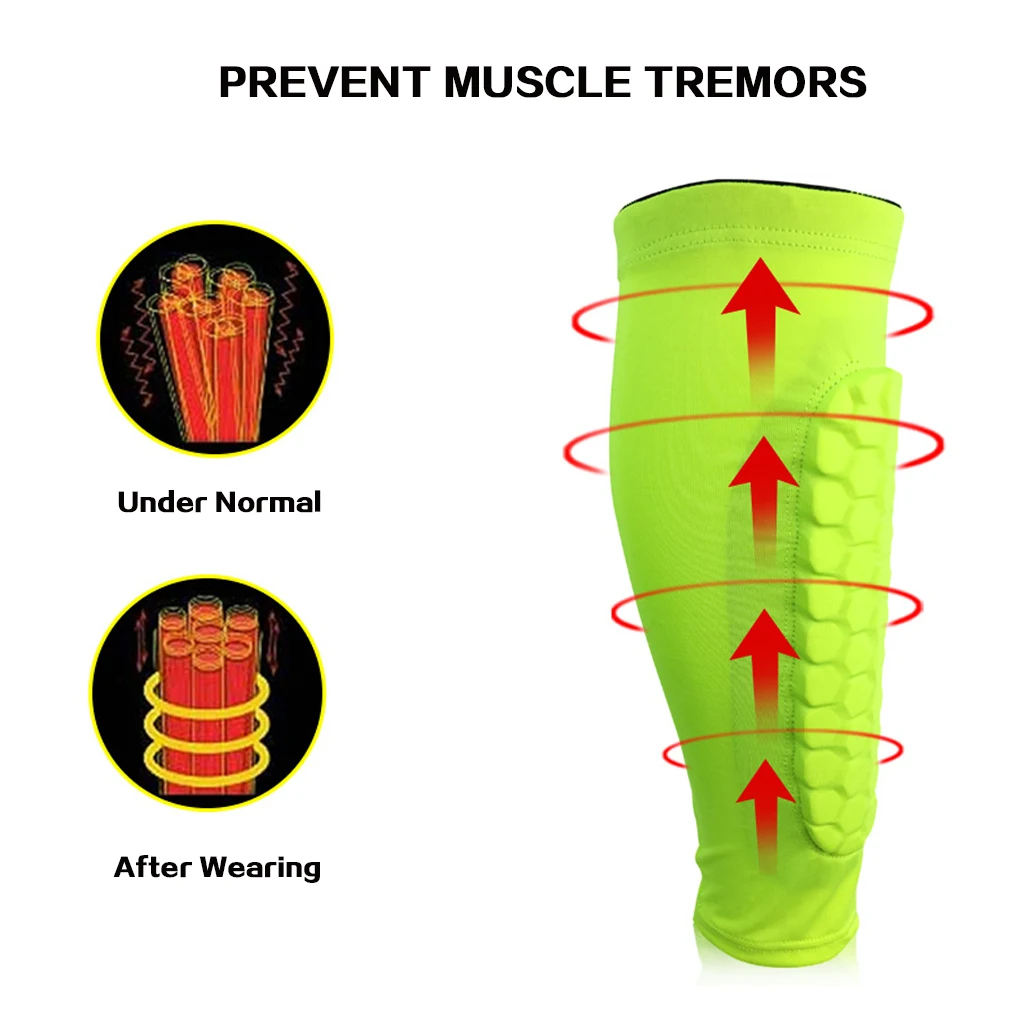 1 PC Honeycomb Shin Guard Professional Sports Football Shields Soccer Legging Shinguards Leg Sleeves Protective Gear