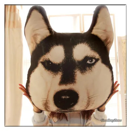 Новинка объемная подушка на спинку/сиденье большая в виде животного собаки кота