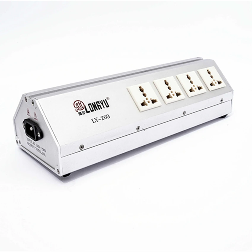 

LONGYU LY-203 AC 8 Way / Outlet Socket Equipment Mains Power Supply Purifier Filter Protection Sound system Energy Saving